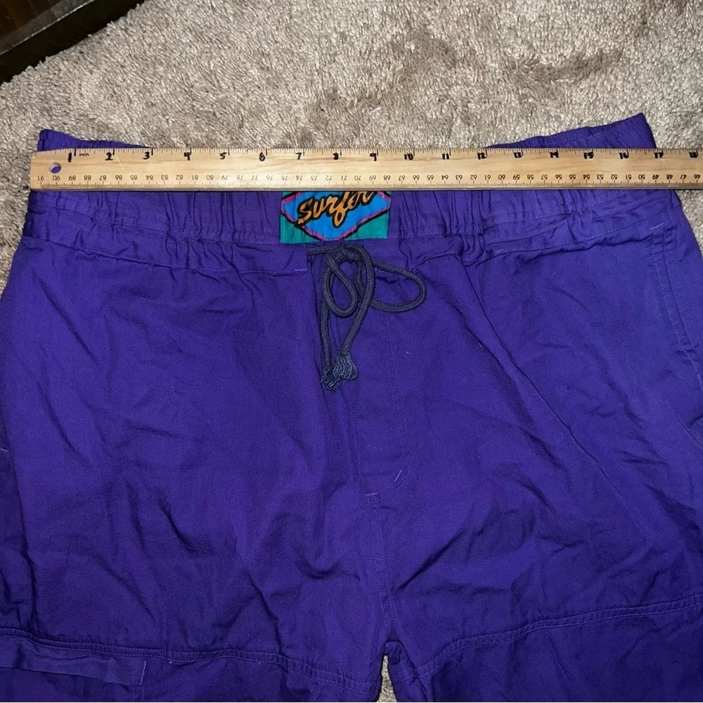 Vintage Priority Male Swim Trunks Cotton Purple Size XL